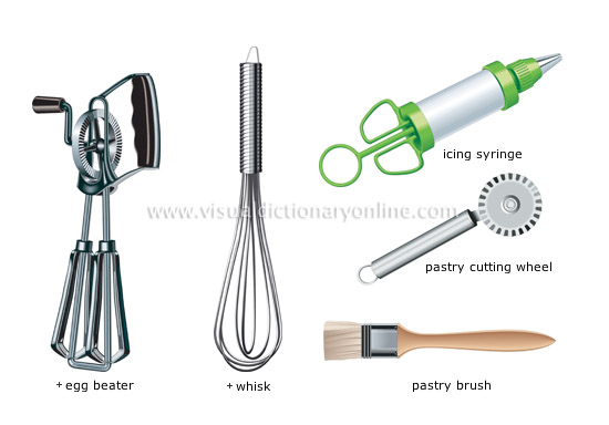 mixing tools in baking and their name