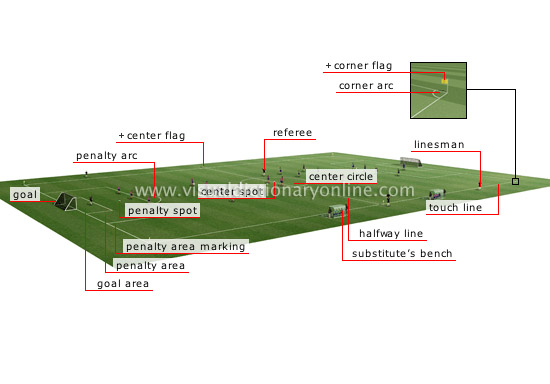 SPORTS & GAMES :: BALL SPORTS :: FIELD HOCKEY :: FIELD PLAYER image -  Visual Dictionary Online