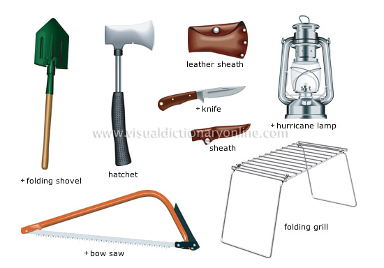 camp tools equipment
