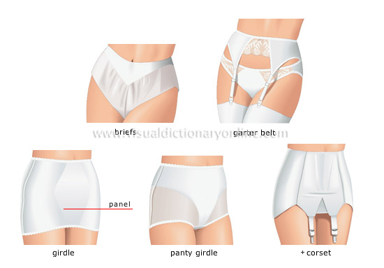 CLOTHING & ARTICLES :: CLOTHING :: WOMEN'S CLOTHING :: UNDERWEAR [5] image  - Visual Dictionary Online