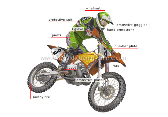 motocross and supercross motorcycle